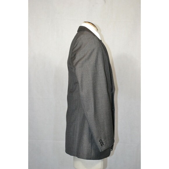 Banana Republic‎ 100% Wool Blazer Suit Jacket Grey Charcoal Men's Modern Fit 42R - Picture 2 of 16